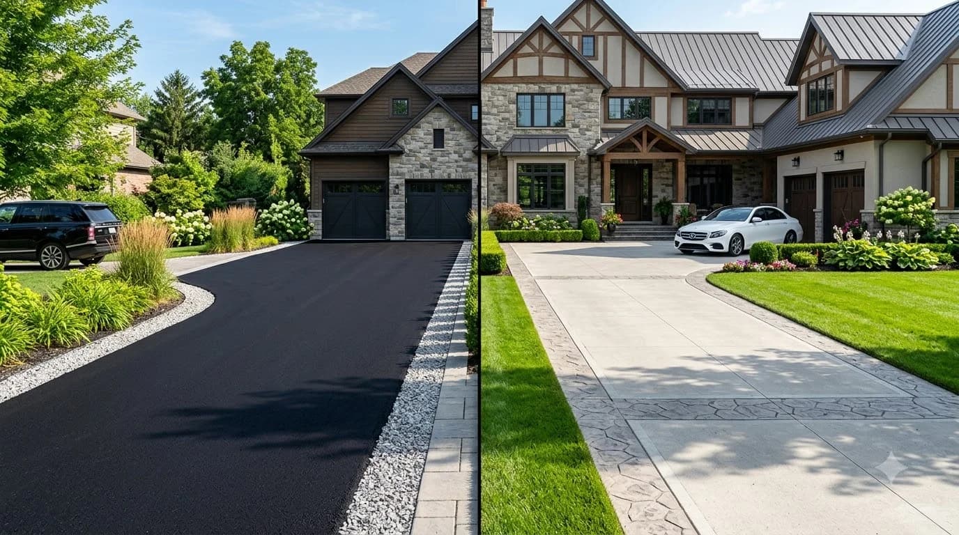 Asphalt vs Concrete: Cost, Lifespan & Driveway Guide