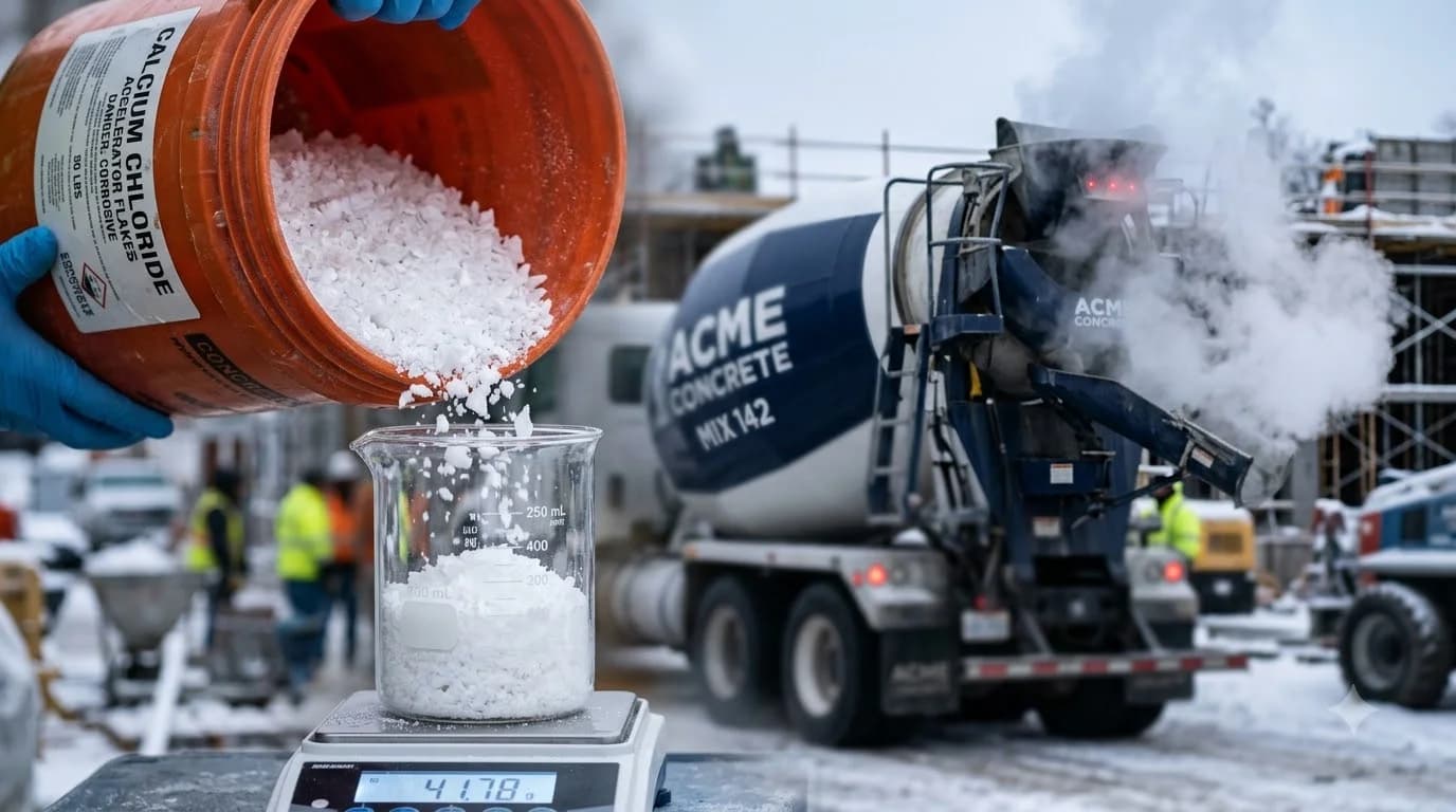 Calcium Chloride in Concrete: Accelerators & Cold Weather