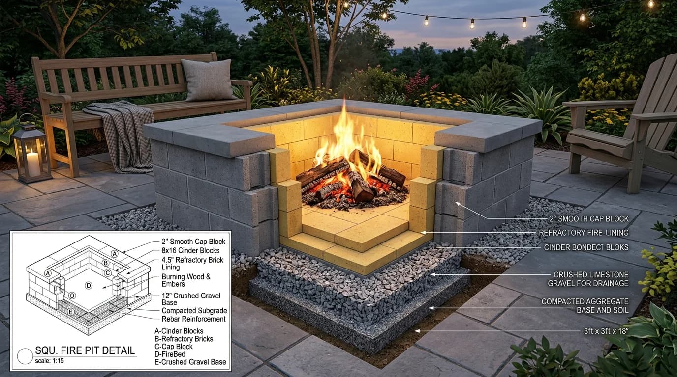 Can You Build a Fire Pit with Cinder Blocks? (Safety & Plans)