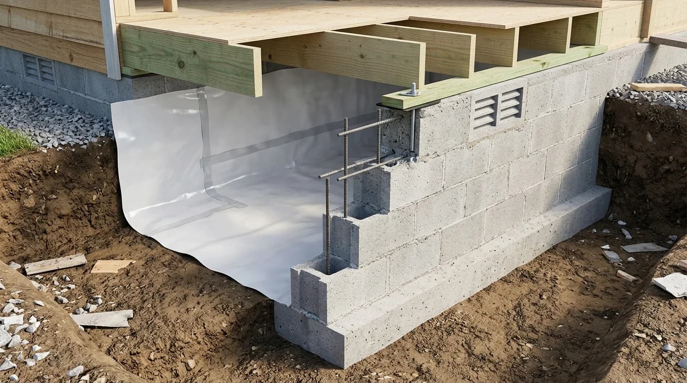 Cinder Block Foundations: Types, IRC Codes & Depth Guide