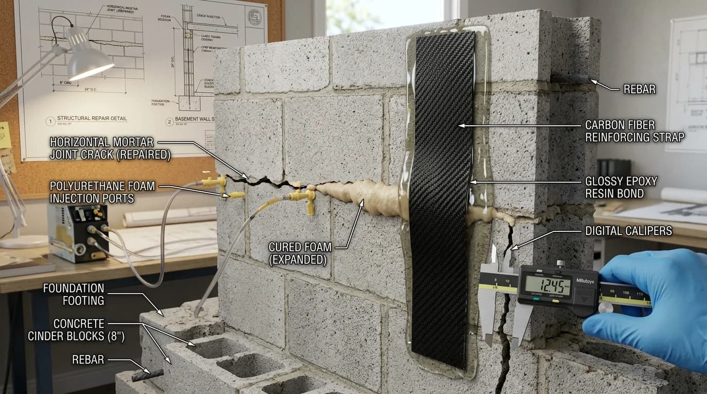 How to Repair Cracks in Cinder Block Foundation Walls