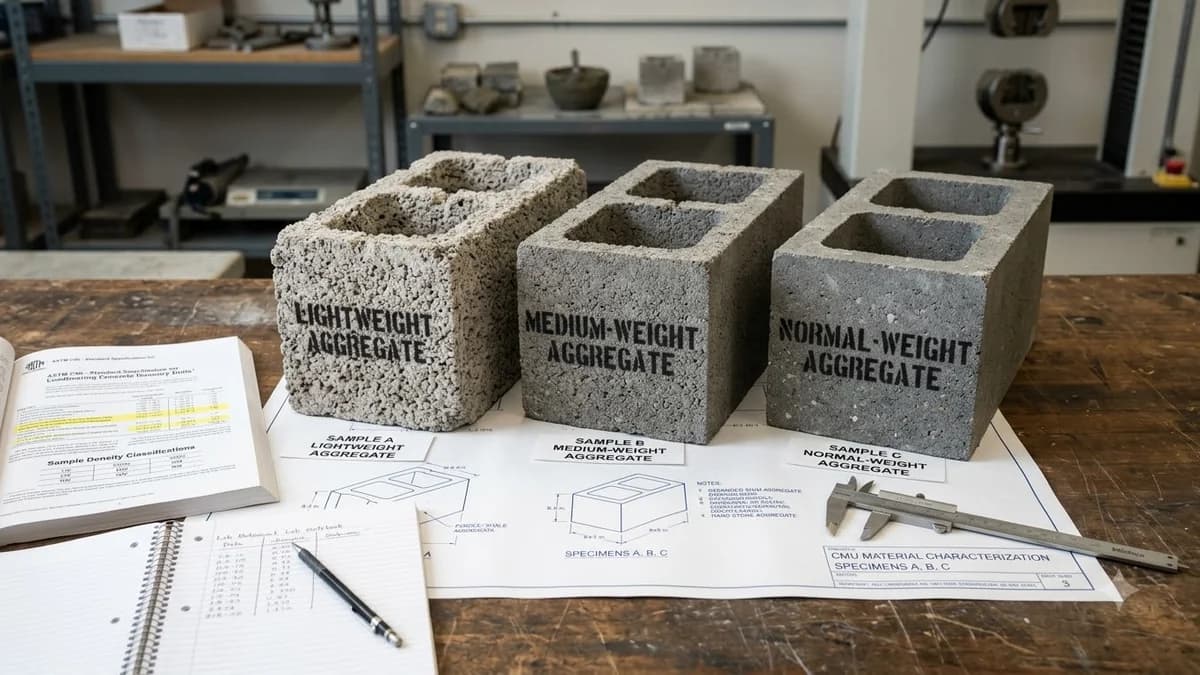 ASTM C90 CMU Weight & Density Classes