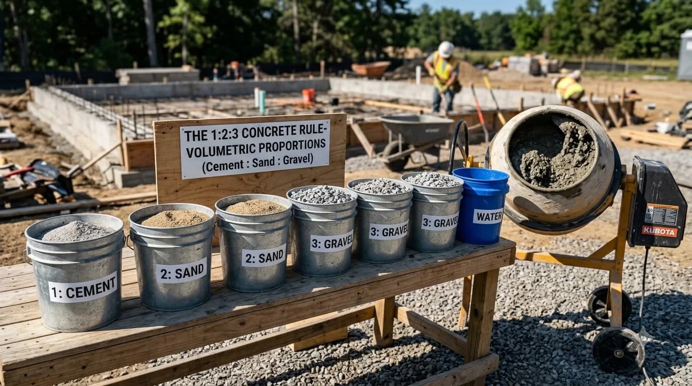 Concrete Mix Ratios: The 1-2-3 Cement Proportion Formula