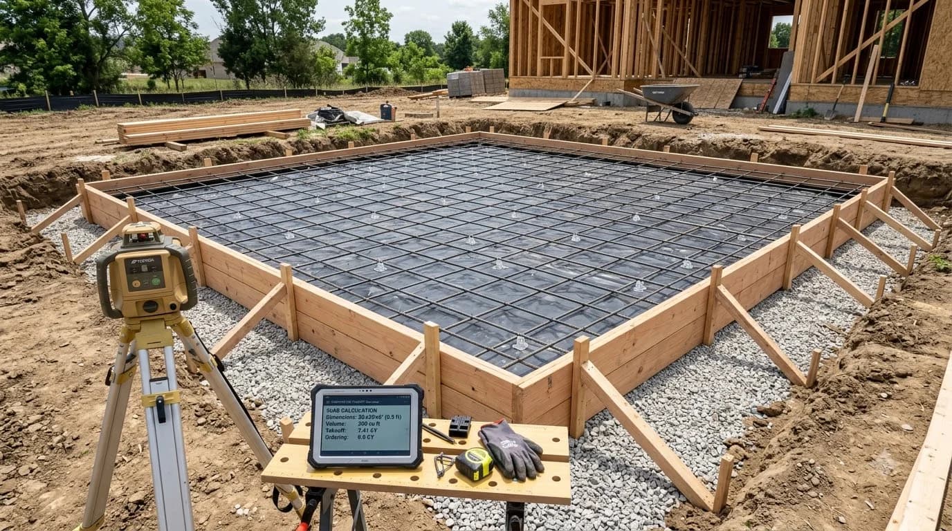 Concrete Slab Calculator: Bags & Yards for All Slabs