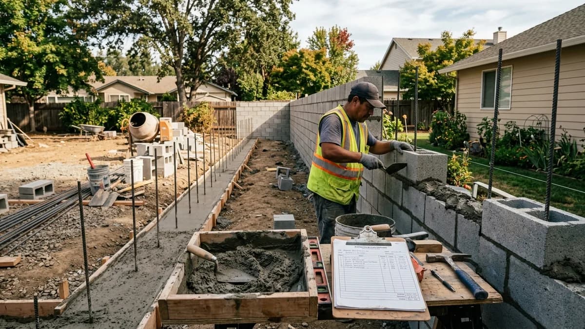 Cost to Build a Cinder Block Wall (2026 Rates)