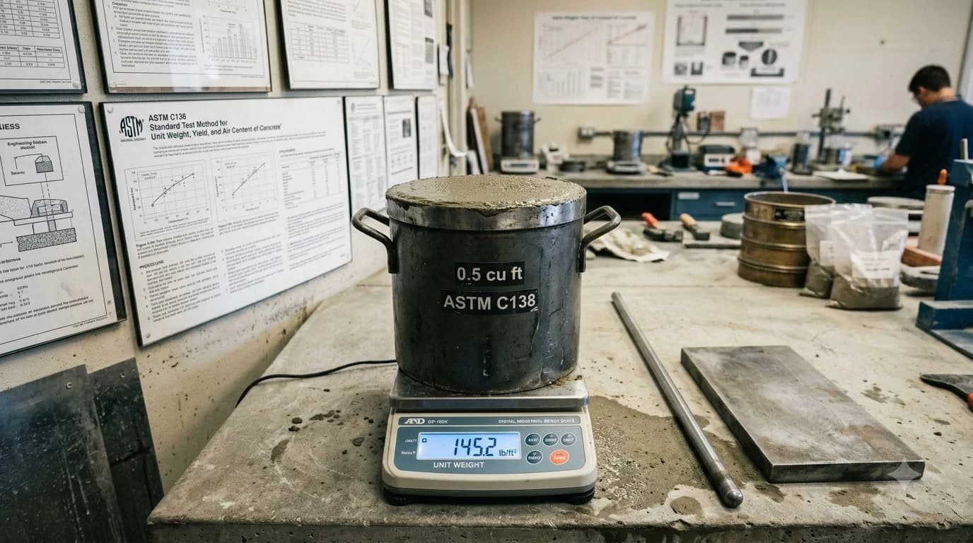 Weight of Concrete per Cubic Foot: 2026 Density Specs