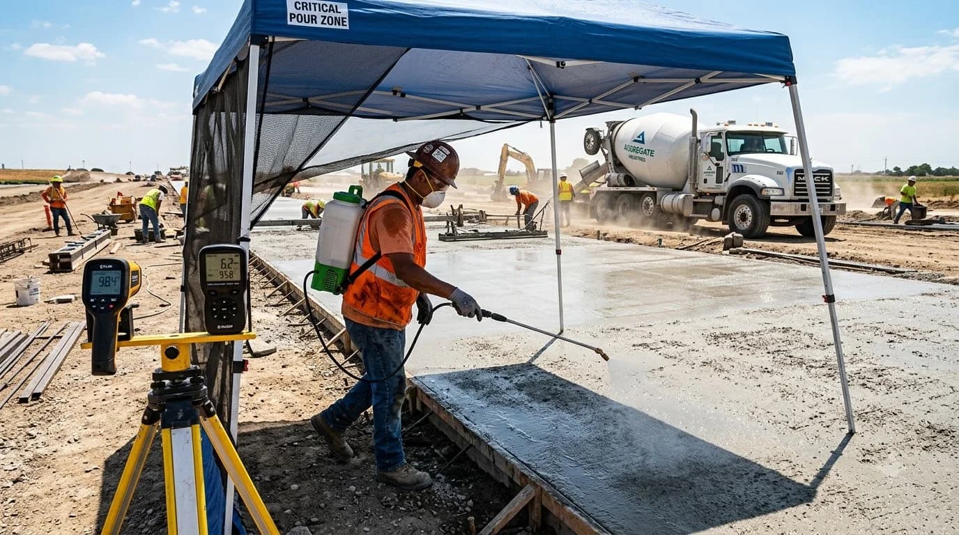 Pouring Concrete in Hot Weather: ACI 305R (2026 Guide)