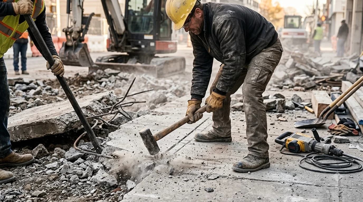 How to Break Up Concrete by Hand: Jackhammers & Tools