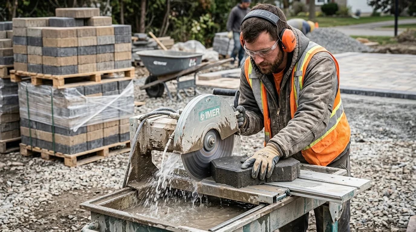 How to Cut Concrete Pavers: Angle Grinder & Splitters