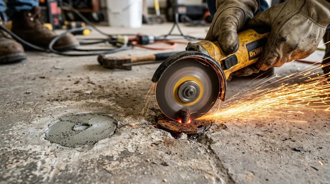 How to Remove Concrete Anchors: Extraction & Cutting