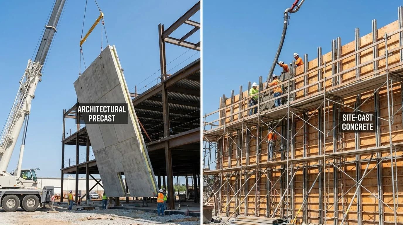 Precast vs Cast-in-Place Concrete: Costs & Durability