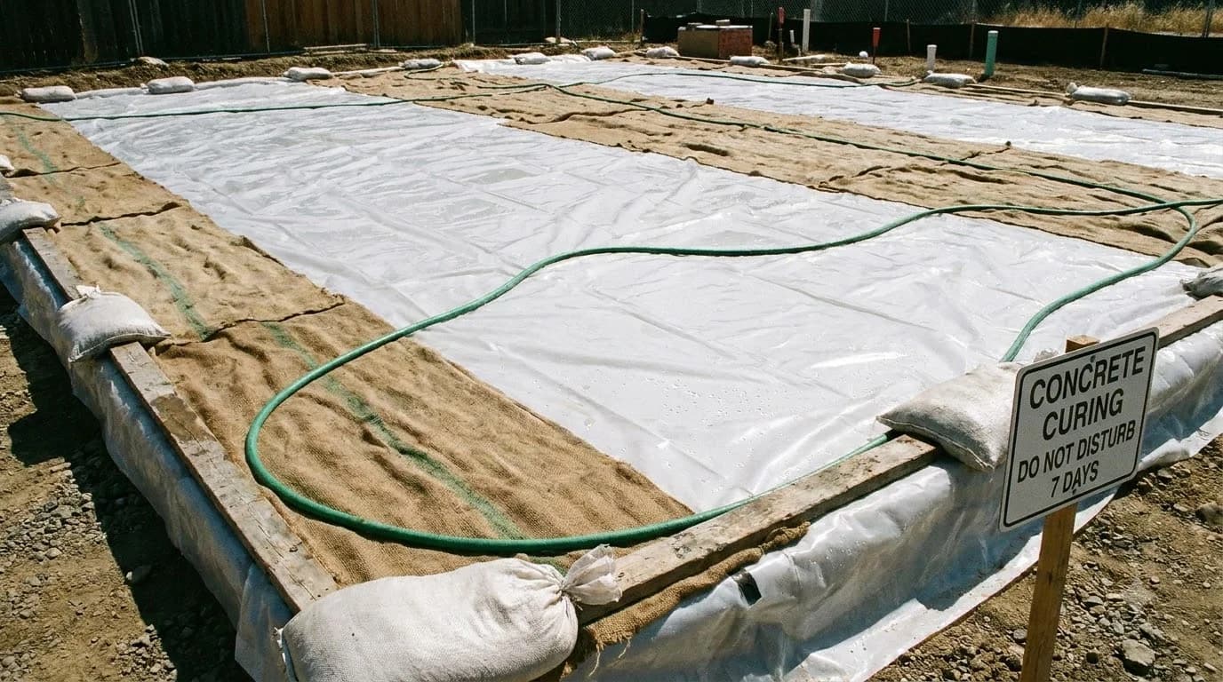 How to Cure Concrete: Wet Curing vs Curing Compounds