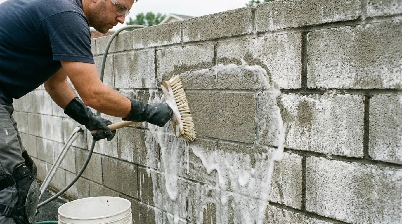 How to Clean Efflorescence from Concrete: Salt Removal