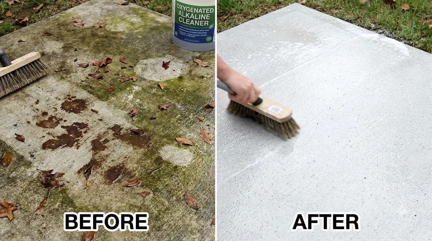 How to Remove Stains from Concrete: Wine, Wood & Grime