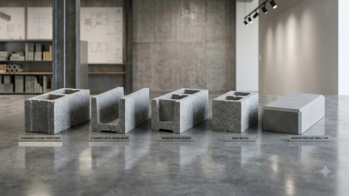 Types of Concrete Blocks: Shapes & Uses