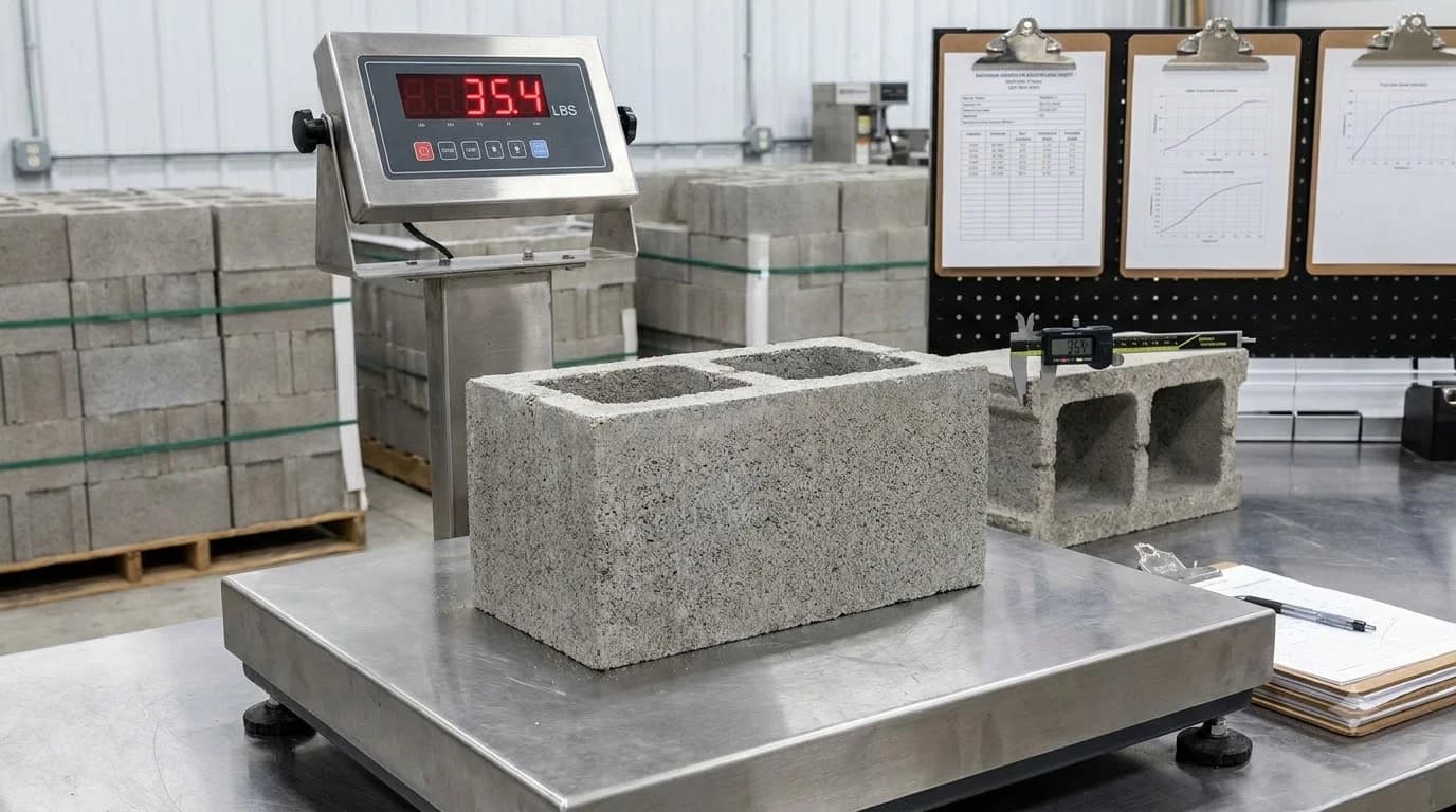 How Much Does a Concrete Block Weigh? (2026 CMU Chart)